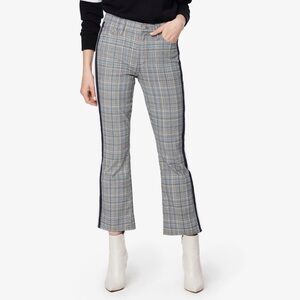 MOTHER Blue Plaid Boot Cut Pants